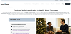 Customer wellbeing calendar